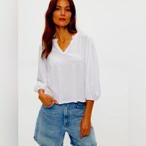 Stradivarius Size L white Top